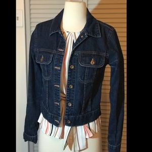 Cropped Denim Jacket Silver Brand Canada Made